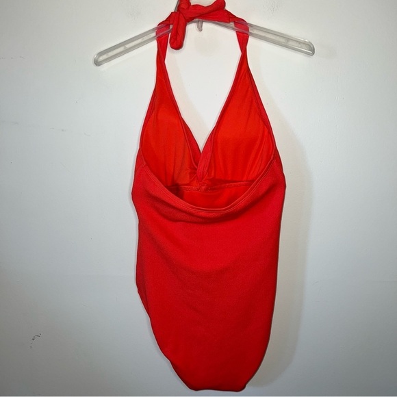 Ellen Tracy Bathing Suit Orange One Piece Size 10 NWT - Picture 4 of 7